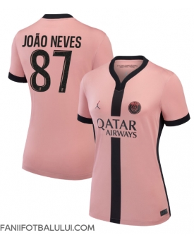 Paris Saint-Germain Joao Neves #87 Tricou Fotbal Replică 2024-25 Femei Treilea
